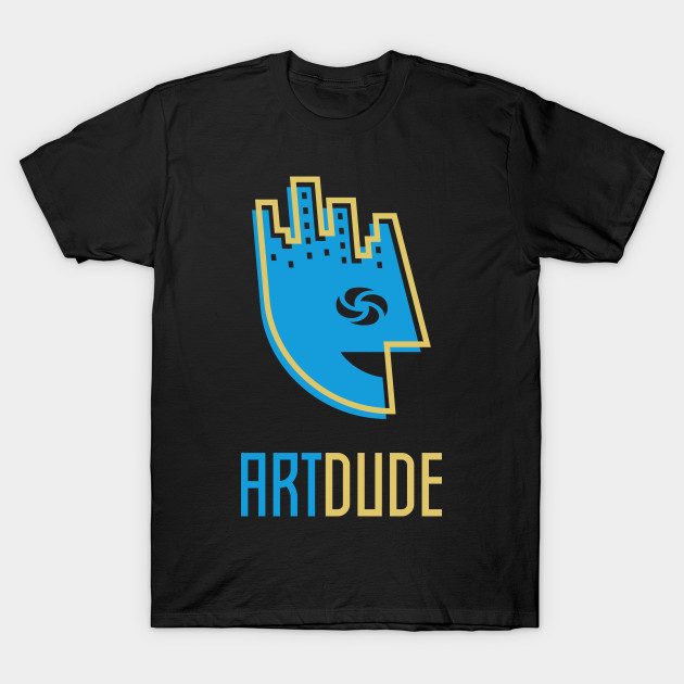 YourArtDude Logo In Blue And Gold by yourartdude